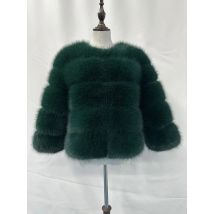 FANPUGUIZHEN Women Coats Autumn Winter New Fashion Pink Faux Fur Coat Elegant Thick Warm Outerwear Fake Fur Woman Jackets