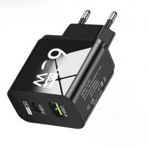 Total 65W GaN USB Type C Charger PD Fast Charging EU/US Plug Wall Charger For iPhone Xiaomi Samsung Mobile Phone Charger Adapter