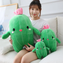 Cute Cactus Plush Toys Stuffed Soft Toy Doll for Children Baby Kid Toys Birthday Gifts Cartoon Food Plush Plushies Kawaii Pillow