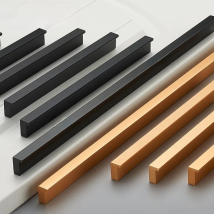 Apstelle T Bar Kitchen Cabinet Knob Aluminum Black Golden Drawer Cupboard Handle Modern Wardrobe Furniture Hardware Case Pull