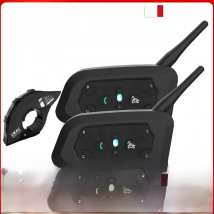 EJEAS V6 PRO+/PLUS Motorcycle Helmet Bluetooth Walkie Talkie 6 Rider Distance 800 Meters Waterproof IP67
