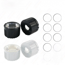 10set High Power 1W 3W 5W LED Lens 20MM PMMA Lenses With Bracket 5 8 15 25 30 45 60 90 120 Degree For 1 3 5 Watt Light Beads
