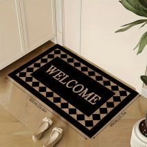 VIKAMA Fashion Welcome Fußmatte, weicher Komfort, langlebig, Heimdekoration, Eingangsbereich, Flurteppich, Eingang, Weclome, Bodenmatte