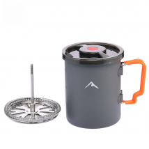 Widesea Camping Coffee Pot with French Press Outdoor Cup Mug Cookware for Hiking Trekking