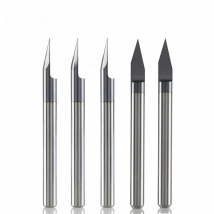 5pcs/lot Flat bottom Carbide PCB Engraving Bit 3.175 30 0.2mm,0.1mm  CNC Router Tool  for brass steel stainless steel German rod