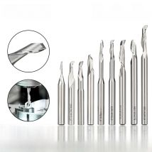 XCAN HSS Milling Cutter 8mm Shank Engraving Bit for Aluminum Window Cutting Single Flute End Mill CNC Aluminum Cutter Router Bit