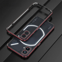 Luxury For Nothing Phone 1 Case 2 One Aluminum Metal Bumper Frame Slim Cover Skin Protective Phone Funda +Carmera Lens Protector