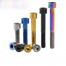 Weiqijie Titanium Bolt M7/M8x15 20 25 30 32 35 40 43 45 50 60 70mm Hexagon Screw for Bicycle Motorcycle Titanium Screw