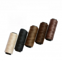 3 Rolls/5 Rolls Hair Weaving Threads With 4 pcs C Curved Needles Wig Making Tools Sewing Thread