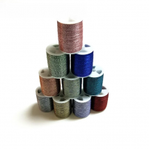 BR Wi&Wa  Metallic Thread  Two Color 230m/Spool  Size D Fishing Rod Component DIY Rod Building Repair 1pc Lot