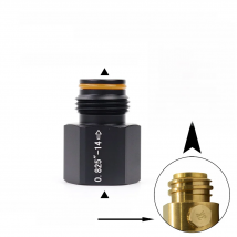 Soda CO2 Cylinder (TR21-4 Thread) To Paintball Cylinder (G1/2-14 Thread) Adapter Convert Adapter