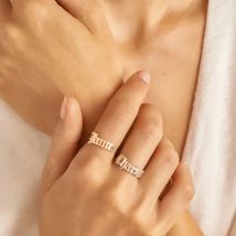 Custom Old English Name Ring Gothic Jewelry Stainless Steel Personalized Rings For Women Men Anillo Mujer Anniversary Gifts