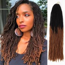 18 Inch Fake Hair Sister Locs Faux Locs Crochet Hair Extensions For Black Women Synthetic Faux Locs Crochet Hair Accessories