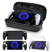 8-in-1 Protective Accessories Kit for PS Portal Carrying Case Silicone Soft Cover HD Tempered Glass Screen Protector Thumb Grips