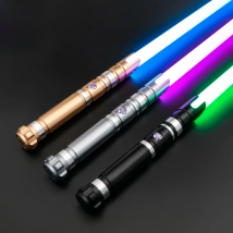 TXQSABER  RGB Lightsaber Metal Handle Heavy Dueling Saber With 16 Soundfont And 12 Kind Light Kids Toys Blaster FOC Laser Swords