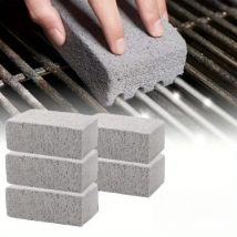 5Pcs BBQ Cleaning Brick Small Grey Brick BBQ Grill Grill Plate Cleaning Tool Grease Cleaning Pumice Stone Kitchen Tool