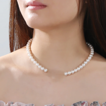Cazador Custom Name Letters Imitation Pearl Necklace for Women Girls Stainless Steel Personalized Jewelry Valentine Gift Choker