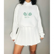 The Hamptons Tennis Club 1982 Vintage Printing American Fashion Women Sweaters Loose Cotton Autumn Thick Pullover Sweatshirts