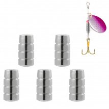 30pcs Fishing Spinner Lure Bodies Brass Fishing Sinker Weights Saltwater Fishing Lure Making for Spinnerbait Taxes Rigs