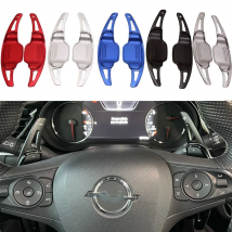 For Opel Corsa F GS LINE Insignia B GSi Grandland X Hybrid4 Mokka Car Steering Wheel Paddle Shift Extension Shifters DSG Sticker