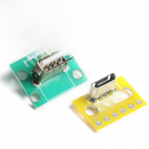 10Pcs-1Pc Vertical USB Micro USB 2.0 Female Head A Connector 2.54mm PCB Converter Adapter Breakout Board 180 Degree Vertical