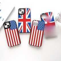 US UK Country Flag Phone Case For Apple Iphone 17 Air 16 15 13 Pro 12 14 11 Max Xr X Xs Mini 8 7 Plus Shockproof Back Cover