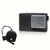 TECSUN R-9012 AM/FM/SW 12 Bands Shortwave Radio Portable Receiver with AN-05 External Antenna Multiband Radio Receiver