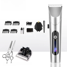 Youpin RIWA Hair Clipper Professional Electric Trimmer For Men With LED Screen Washable Rechargeable Men Strong Power Steel Head