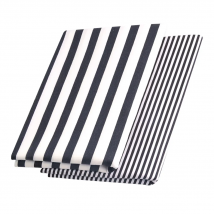 Booksew African Fabric Cotton Cloth Black and White Stripe Textile Patchwork Fabrics for Sewing Bed Sheet Material By the Meter