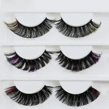 RED SIREN Colored Lashes 16 Colors D Curl Strip Lashes High Quality Cosplay Fluffy Colorful Eyelashes Russian Strip Lashes