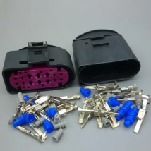 1Sets 14 Pin 14Pin car Headlight Xenon Lamp Plug auto headlight lamp socket waterproof connector 1J0973737 1J0973837 For VW