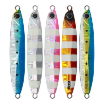 AOCLU-Long Cast Luminous Zebra Jig, Slow Metal Lure, Ocean Sea Fishing, Big Game, Japan Quality, 35g, 45g, 60g, 80g, 100g