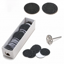 100pcs Replaceable Sanding Paper With Disk 25mm  Cuticle Callus Remove Tool Pedicure Sandpaper Nail Drill Bit  Accessories