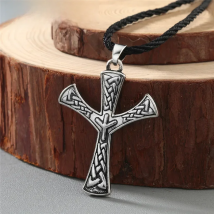 Cxwind Vintage Algiz Rune Talisman Leben Rune Amulett Halsketten Anhänger Viking Runes Opposition