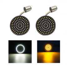 1Pair Motorcycle Led Turn Signals Kit For Harley Road Glide Touring Sportster With 1156 1157 Base White/Amber Led Turn Signal