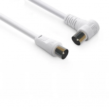 Digital RF RG6 TV Cable 90 degree Coaxial Satellite Antenna Video Cable 1.5m 3m 5m 10m 15m 20m for HD Television STB Line