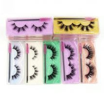 Wholesale Mink Eyelashes 10/30/50/100pcs 3D Mink Lashes Natural False Eyelashes Messy Fake Eyelashes Makeup False Lashes In Bulk