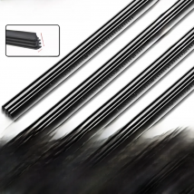 2pcs Car Wiper Blade Rubber Refill Strips for Boneless Frameless Wipers 6mm 12"14"15"16"17"18"19"20"21"22"24"25"26"27"28"30"32"