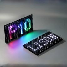 P10 Outdoor SMD Full Color Led Display Module 32x16 Pixels High Brightness Rgb Video Panel 320mmx160mm 1/2 Scan Current
