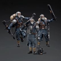 JOYTOY Warhammer 40K 1/18 Scale Astra Militarum Death Korps of Krieg Veteran Squad Action Figure Model Toys For Collection