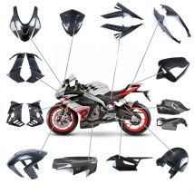 Motorcycle Accessories Fender Fuel Tank Side Panel Frame Front Fairing Kit 3K Dry Carbon Fiber For Aprilia RS660 2021+ 2023 2024