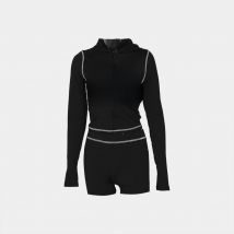 Akaily Summer Fashion New Casual Women's Sets Long Sleeve Zipper Hoodie Tops and Pants Streetwear White Two 2 Piece Set Outfits