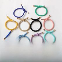 Women Elastic Hair Rope Rubber Bands Stylish Girls Hair Bands Hair Scrunchies Gold Plated Hair Accessories Hair Tie