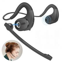 Wireless Bluetooth Headsets with Microphone Wireless Headphones Detachable Mute Button Open Ear Bluetooth Earphones