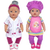 New Born Baby Doll Clothes Hooded Sweater for 18" Girl Doll Jacket Toys Doll Outfits