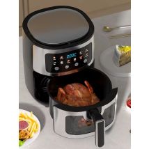 6L Visual Air Fryer, Digital Control Multi-function Healthy Oil-Free Cooking 360° Hot Air Baking Frying Oven Kitchen Appliances