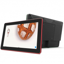 10.1 inch Android PoE tablet pc wall mounted with multi color led indicators, wall bracket included, BT, Wifi, RJ45, Black,White