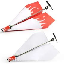 Airplane Rc Folding Paper Model DIY Motor Power Red Rc Plane Power Kids Boy Toy Diecast Airplane Model Toy Air Plane Aircraft