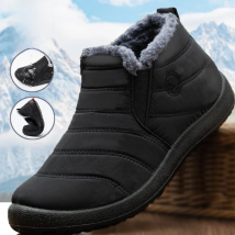 Men Boots Waterproof Winter Boots Lightweight Snow Boots Warm Fur Men Shoes Plus Size 47 Unisex Ankle Boots Slip on Casual Shoes
