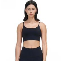 SOISOU Lycra Yoga Bra Top Women Gym Sports Bra Fitness Underwear Shockproof Breathable Removable Chest Pad Bras For Women